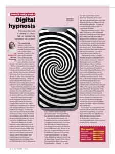 Women's Health magazine hypnotherapy article